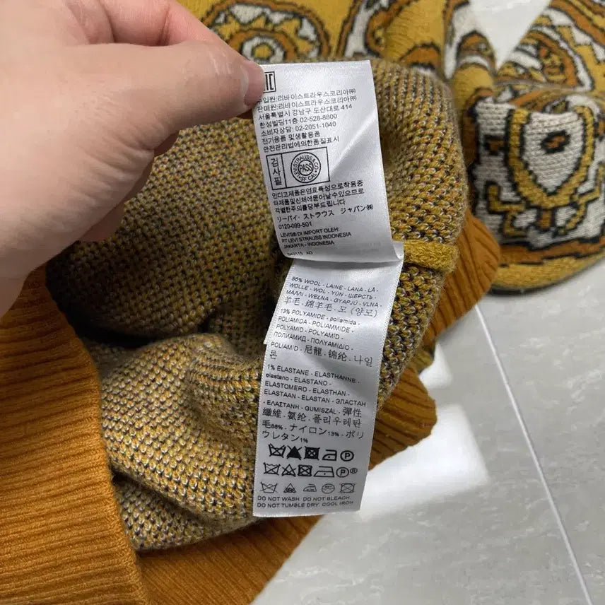 [BUNJANG] Levi's Vintage Clothing Eastern Pattern Crew Knit / 리바이스빈티지클로딩(LVC) 이스턴패턴 크루니트