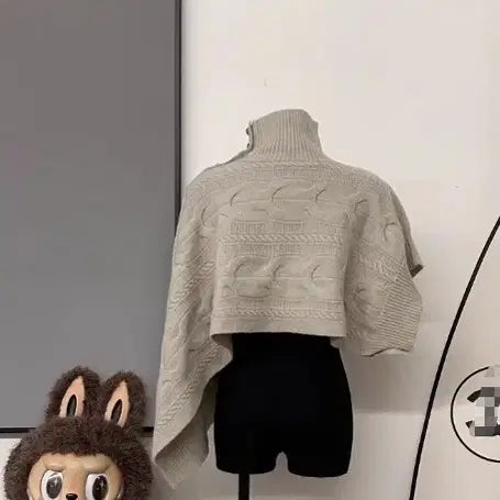 [BUNJANG] Vivienne Westwood Cable Knit Crop Top / 비비안웨스트우드 케이블 니트 크롭 탑