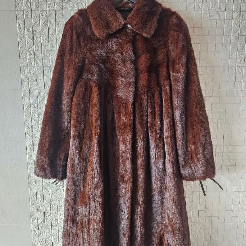 [BUNJANG] Long Brown Mink Coat / 브라운 롱밍크코트