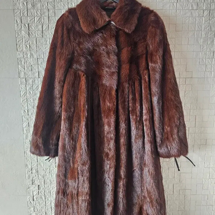 [BUNJANG] Long Brown Mink Coat / 브라운 롱밍크코트