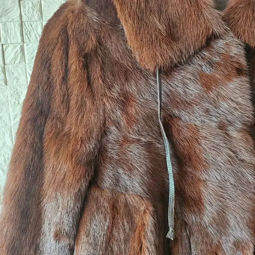 [BUNJANG] Long Brown Mink Coat / 브라운 롱밍크코트