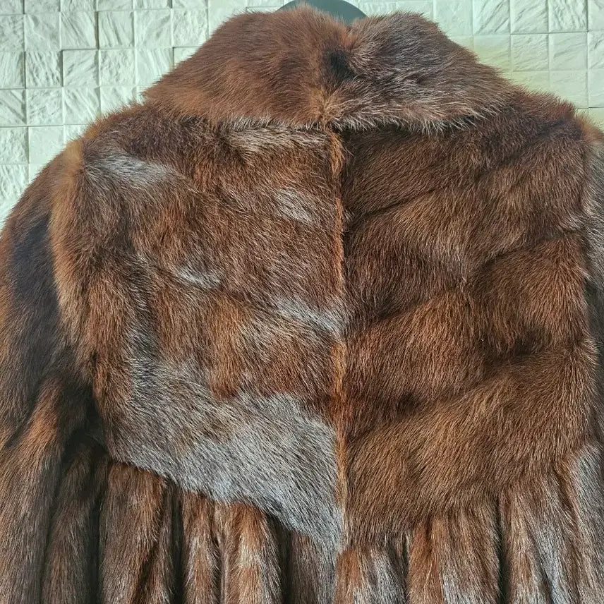 [BUNJANG] Long Brown Mink Coat / 브라운 롱밍크코트