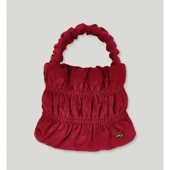 [BUNJANG] Suede Volume Shirring Tote Bag / (어랜) 스웨이드 볼륨 셔링 토트백