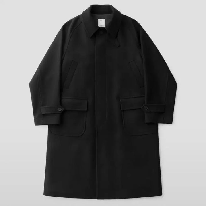 [BUNJANG] Anotheroffice Voyager Balmacaan Coat Black / 어나더오피스 보이저 발마칸 코트 블랙