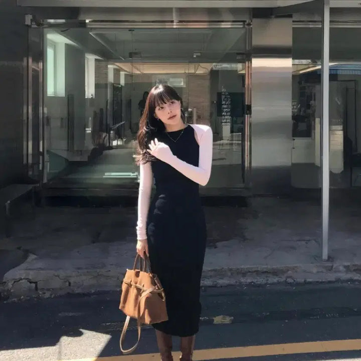 [BUNJANG] CLOUDEMOTION Momo Boat Neck Maxi Slender Dress / 클라우드이모션 모모 보트넥 맥시 슬랜더 OPS