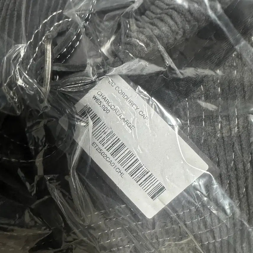 [BUNJANG] etce Corduroy Ball Cap Charcoal / [L] etce ec 코듀로이 볼캡 챠콜