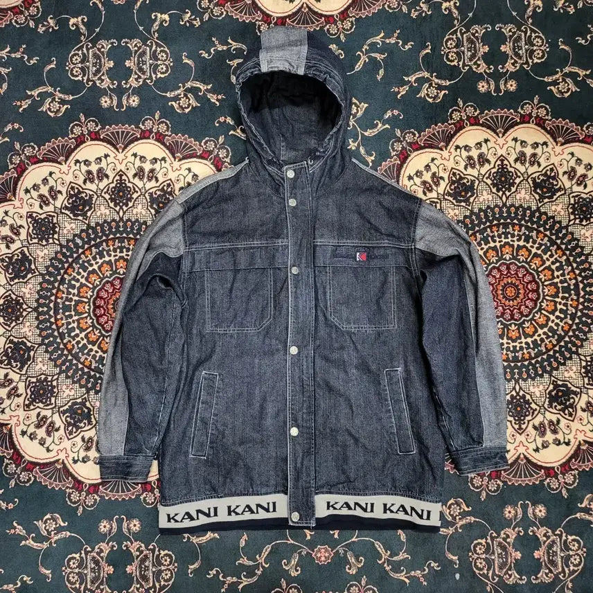 [BUNJANG] Kahl Kani Hoodie Denim Jacket (L) / 칼 카니 후드 데님 자켓 (L)