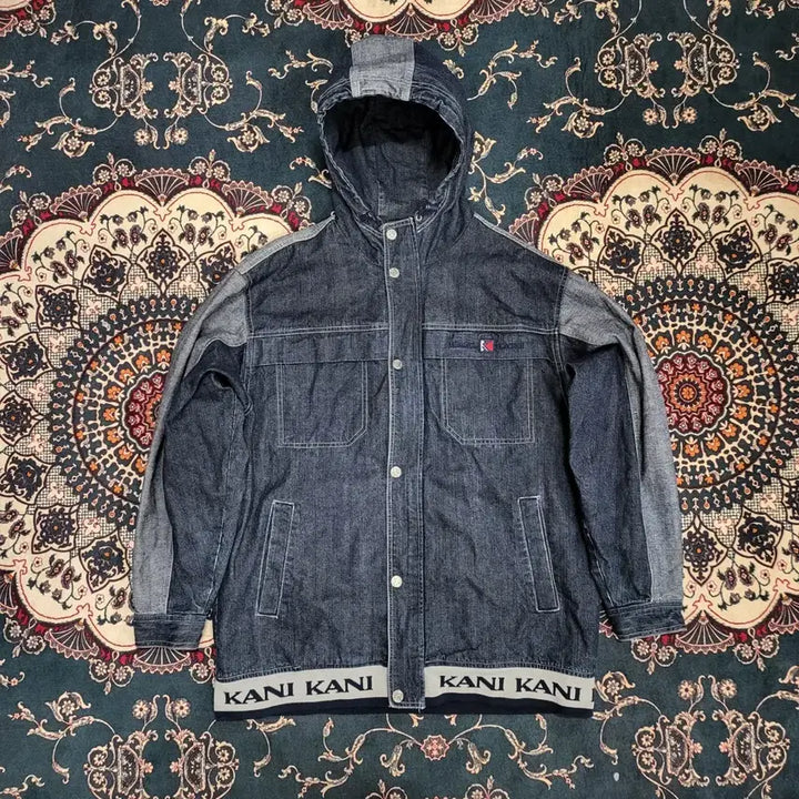 [BUNJANG] Kahl Kani Hoodie Denim Jacket (L) / 칼 카니 후드 데님 자켓 (L)