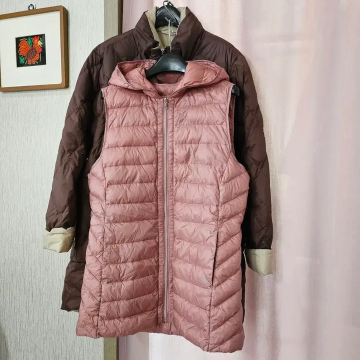 [BUNJANG] Down Padded Jacket & Hooded Vest Set / 오리털 패딩+오리털 후드조끼 패딩