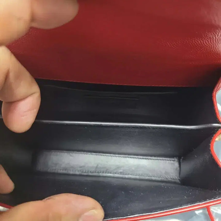 [BUNJANG] Saint Laurent Cassandra Mini Caviar Red Handbag / 개비싼 생로랑 카산드라 미니 캐비어 레드 최고상태 정풍