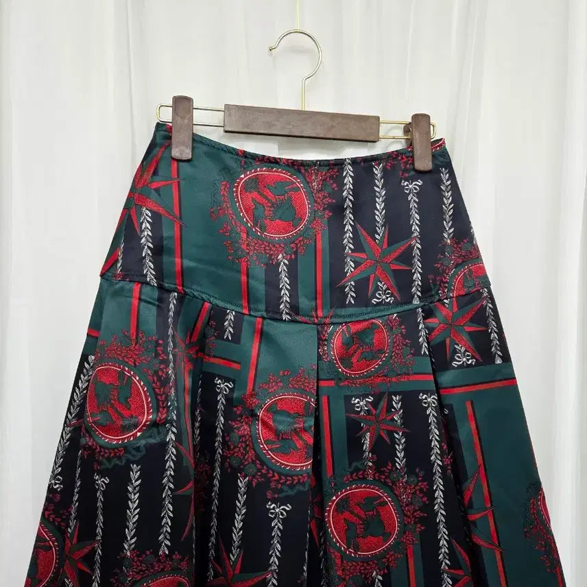 [BUNJANG] Double Standard Patterned Pleated Women's Skirt / S 55 더블스탠다드 패턴 핀턱 여성 스커트 여자 치마 패션 데일리