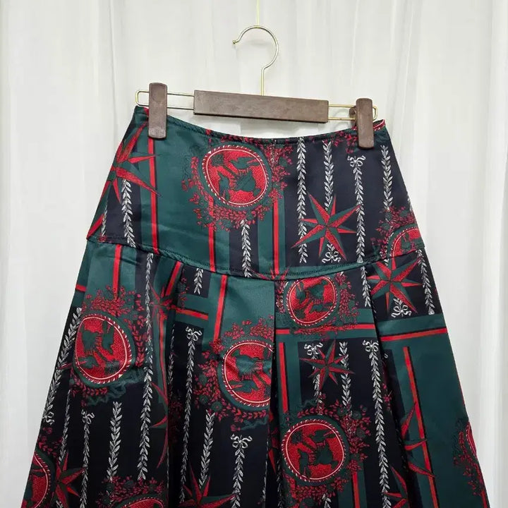 [BUNJANG] Double Standard Patterned Pleated Women's Skirt / S 55 더블스탠다드 패턴 핀턱 여성 스커트 여자 치마 패션 데일리