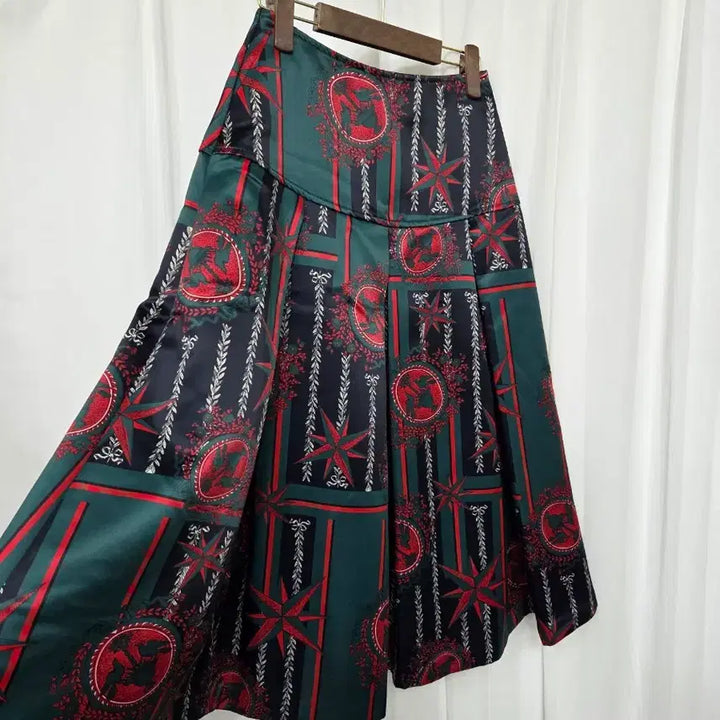 [BUNJANG] Double Standard Patterned Pleated Women's Skirt / S 55 더블스탠다드 패턴 핀턱 여성 스커트 여자 치마 패션 데일리