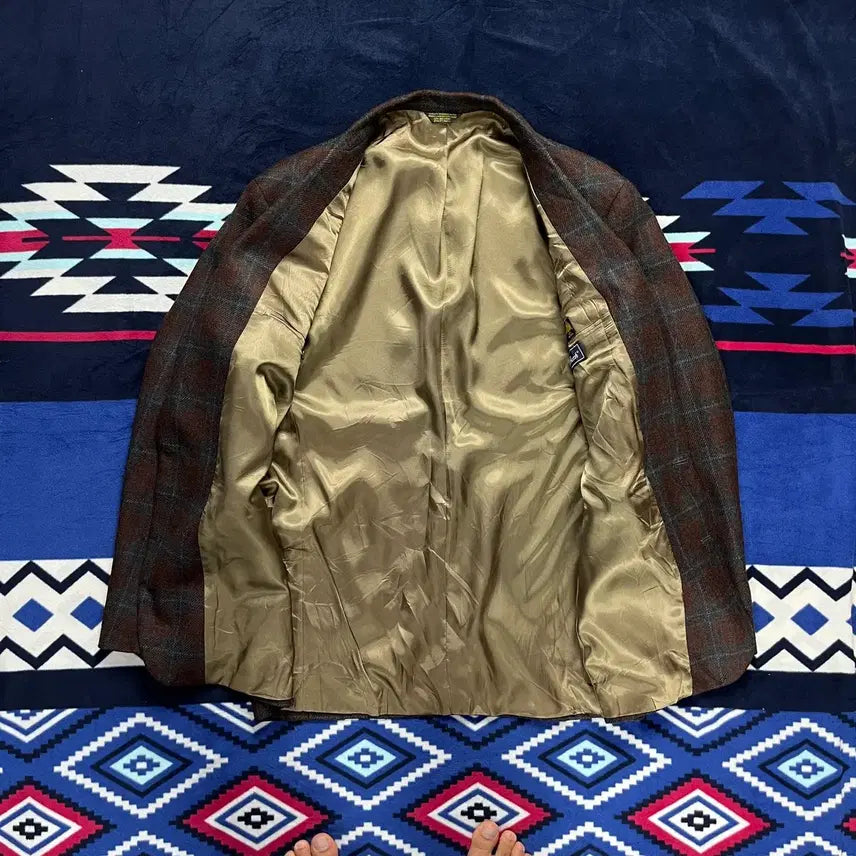 [BUNJANG] Palm Beach Wool Check Vintage Jacket / Palm Beach 울 체크 빈티지 자켓 (실측확인)
