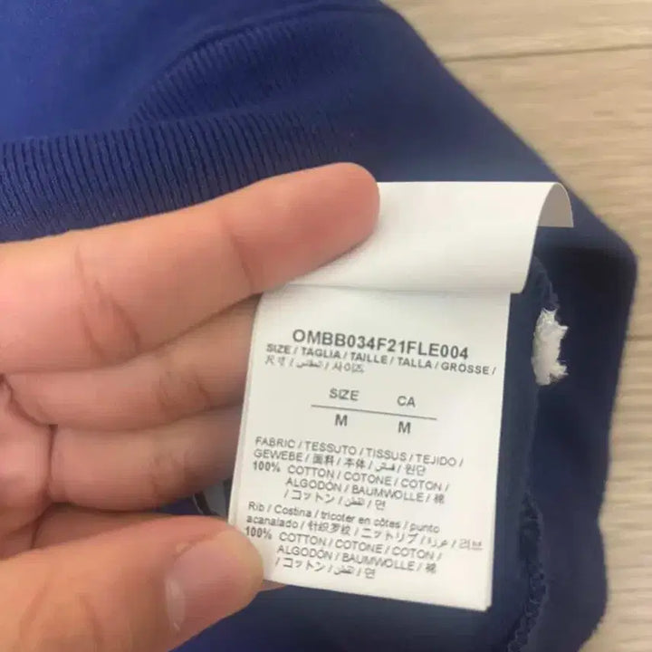 [BUNJANG] Off-White Arrow Oversized Hoodie (Blue) [Size M] / [새상품급/신형/M] 오프화이트 애로후 후드티 M사이즈 새상품급