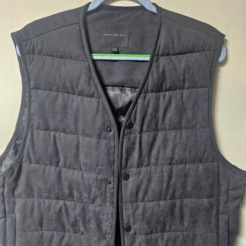 [BUNJANG] SPAO Men's Lightweight Padded Vest Black / SPAO 남성 경량 패딩 조끼 110호 블랙