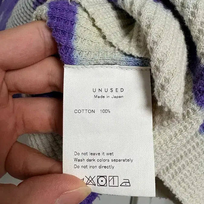 [BUNJANG] Unused Tie-dye Thermal Waffle Long Sleeve / 4) unused 언유즈드 타이다이 써멀 와플 롱슬리브