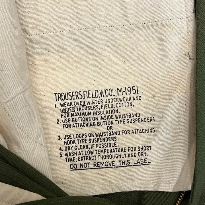 [BUNJANG] M-1951 Wool Trousers / 50s M-1951 울 트라우저