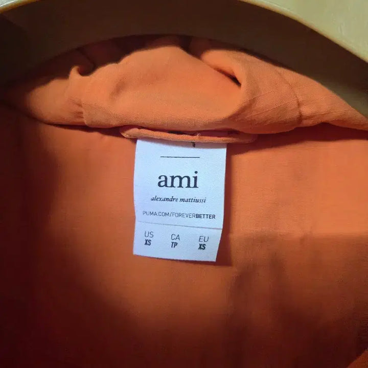 [BUNJANG] AMI Orange Heart Padded Jacket / 아미 AMI 오렌지 하트 패딩 점퍼