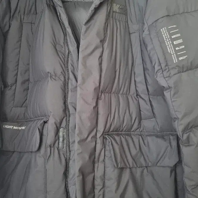 [BUNJANG] K2 Goose Down Long Padded Coat (Black) - Men's / K2 거위털 롱패딩 블랙 95 남성용