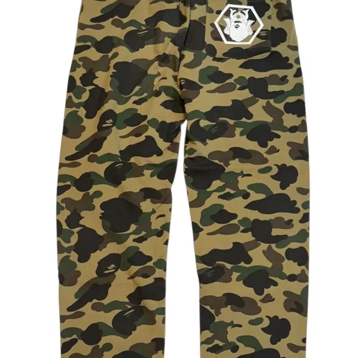 [BUNJANG] BAPE Undefeated Kabuto 1st Camo Green Pants / BAPE 베이프 언디핏 카부토 퍼스트 카모 녹계 팬츠