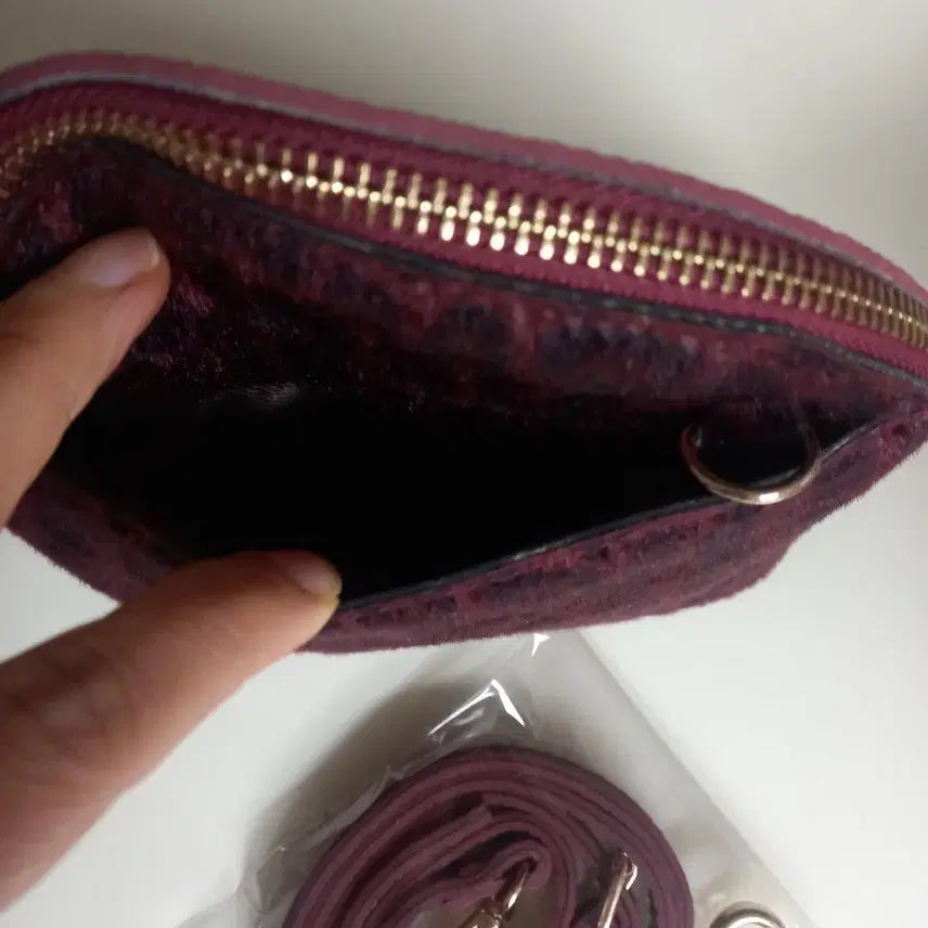 [BUNJANG] Leopard Pattern Burgundy Mini Bag / 레오파드 패턴 버건디 미니백
