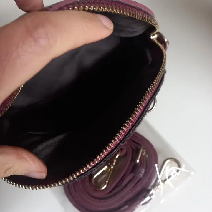 [BUNJANG] Leopard Pattern Burgundy Mini Bag / 레오파드 패턴 버건디 미니백