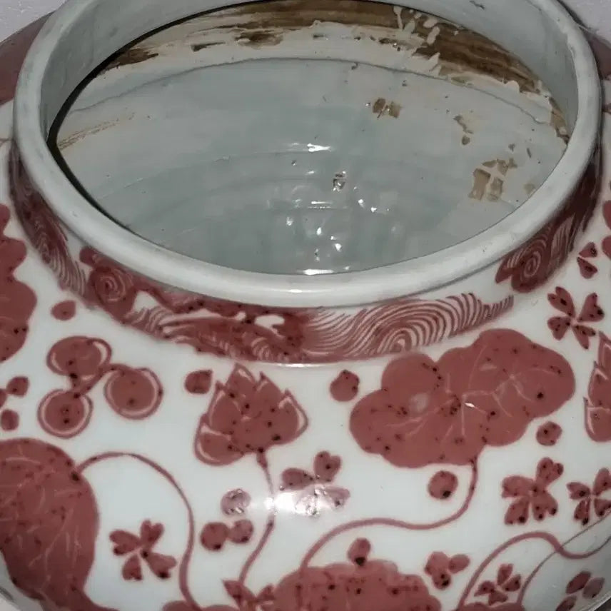 [BUNJANG] Antique Chinese Ceramic Vase / 유리홍 고도자 담수.어문 호 높26 지름34센 중국도자기 오래된 골통품