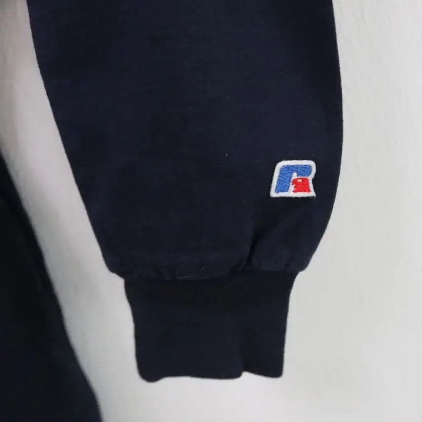 [BUNJANG] Seventeen Russell Athletic Half-Zip Sweatshirt Navy / 러셀(Russell Athletic) 반집업 맨투맨 네이비