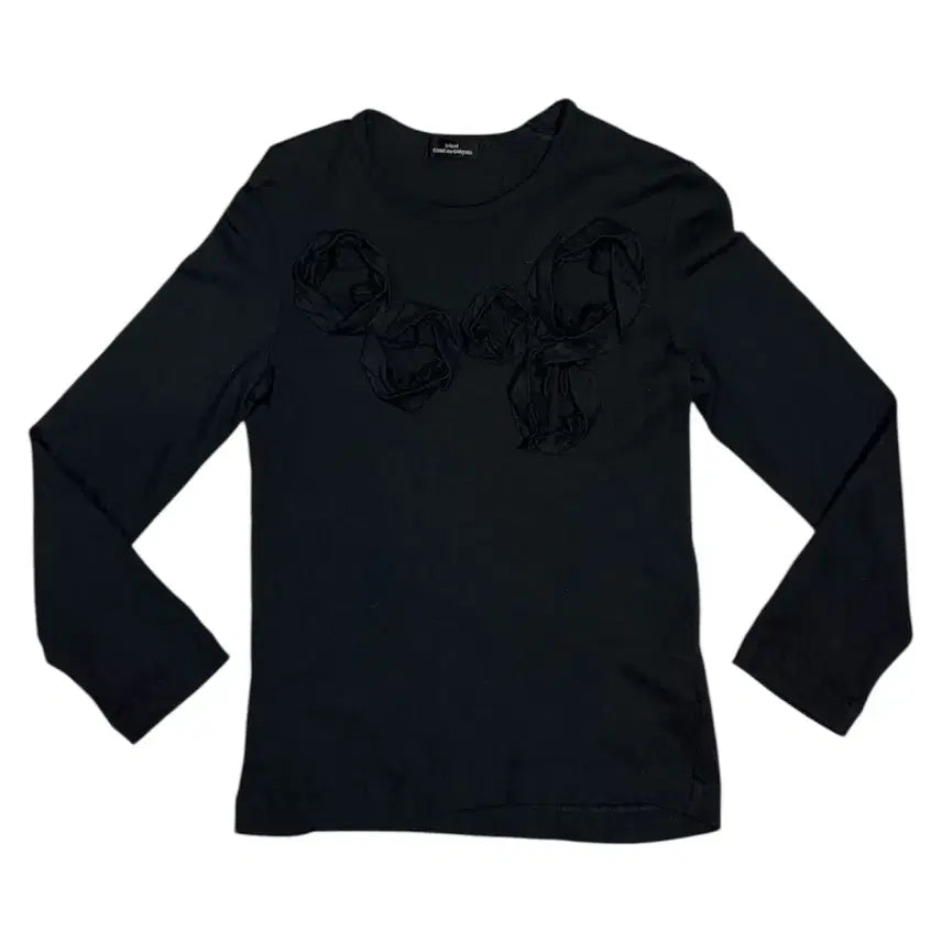 [BUNJANG] Comme des Garcons 2001 Five Roses Wool Blend Long Sleeve Sweater / 2001 꼼데가르송 5송이 장미 결합 울 니트 롱슬리브 스웨터