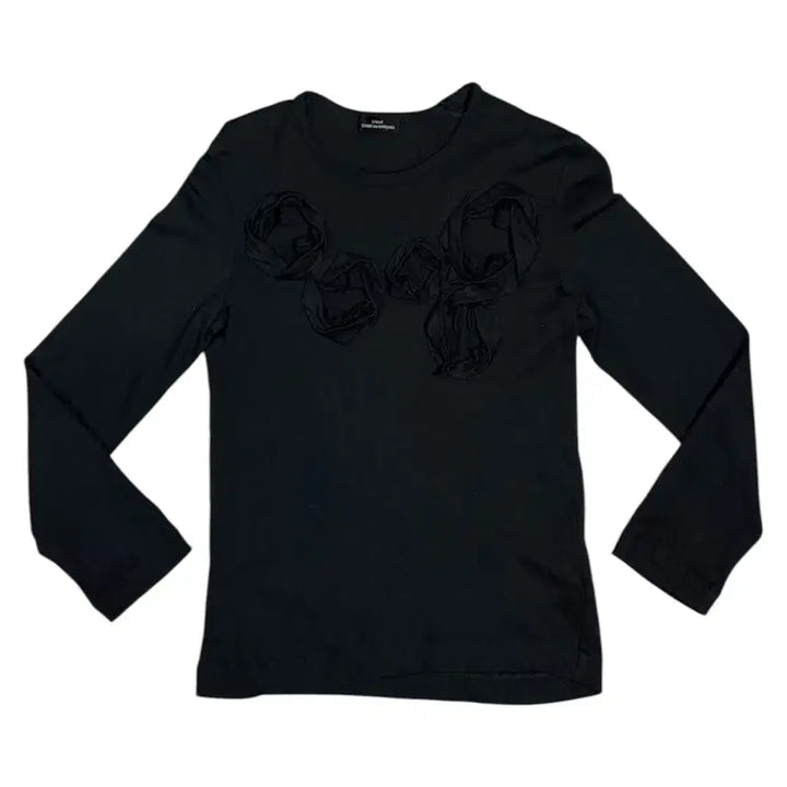 [BUNJANG] Comme des Garcons 2001 Five Roses Wool Blend Long Sleeve Sweater / 2001 꼼데가르송 5송이 장미 결합 울 니트 롱슬리브 스웨터