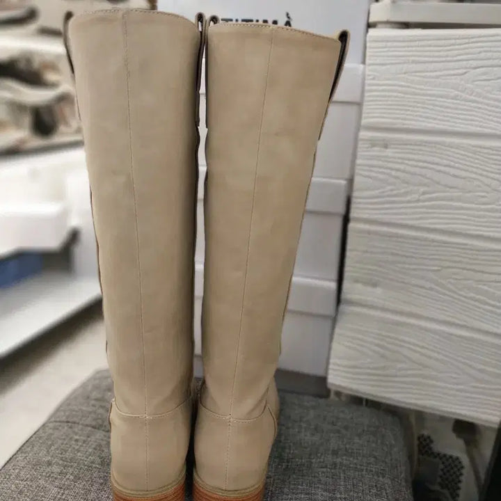 [BUNJANG] Basic Beige Long Boots (Size 230) / 새상품) 롱부츠 230사이즈