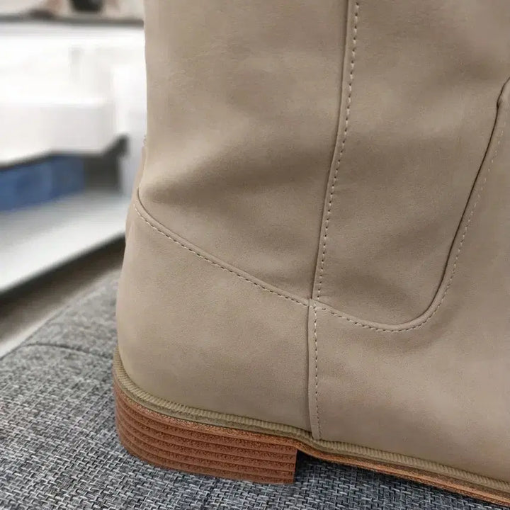 [BUNJANG] Basic Beige Long Boots (Size 230) / 새상품) 롱부츠 230사이즈
