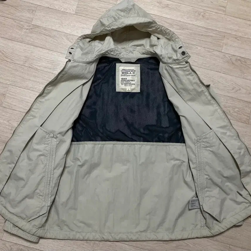 [BUNJANG] Who.A.U Hooded Jacket (L) - Beige / 후아유 후드 자켓 L(100) 판매