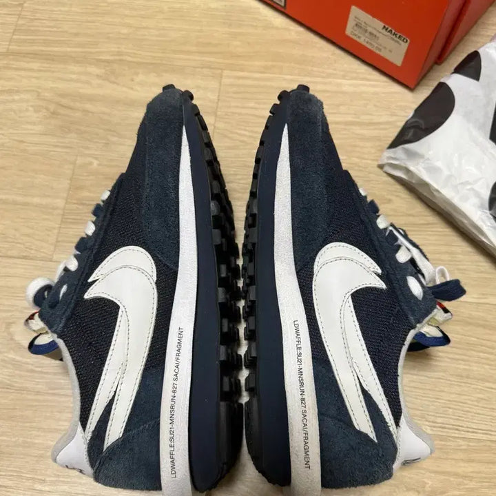[BUNJANG] Nike x Sacai x Fragment LDWaffle Blackened Blue Sneakers / 나이키x사카이x프라그먼트 LD와플 블랙콘드 블루