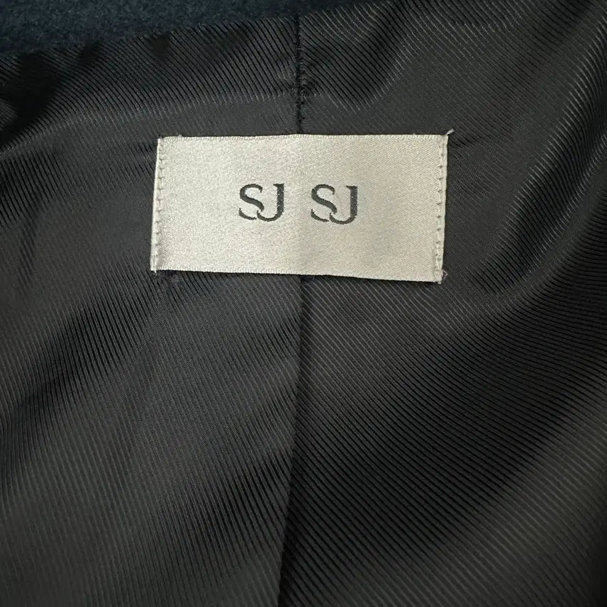 [BUNJANG] SJSJ Cashmere Navy Double Long Coat / [76-90/55~66] SJSJ 캐시미어 네이비 더블 롱코트 여성
