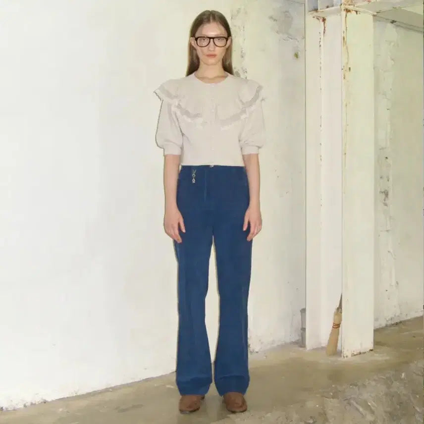 [BUNJANG] SINEINN Ruffle Puff Cardigan Oatmeal / 시눈 러플 퍼프 가디건 오트밀