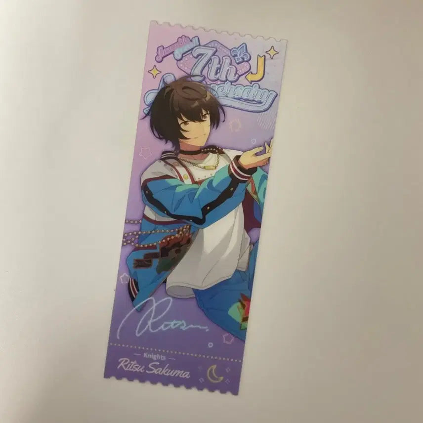 [BUNJANG] Ensemble Stars! Ritsu 7th Anniversary Lenticular Ticket / 앙스타 리츠 7주년 렌티큘러 티켓