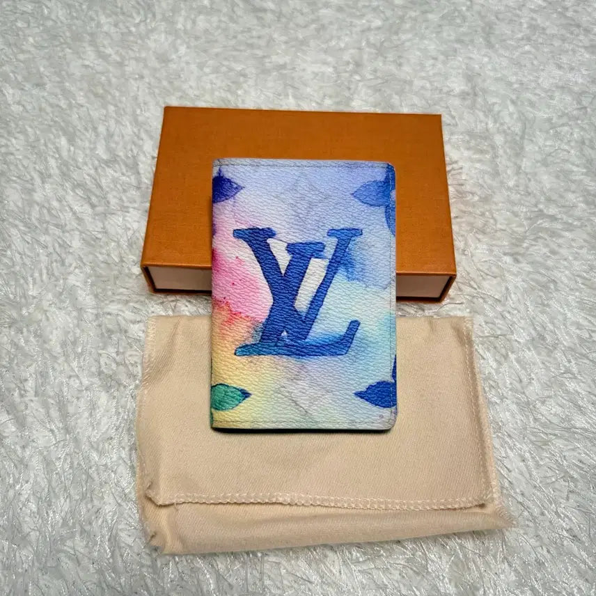 [BUNJANG] Louis Vuitton Monogram Watercolor Organizer Card Wallet (Limited Edition) / 루이비통 모노그램 워터컬러 오거나이저 카드지갑 (한정판)