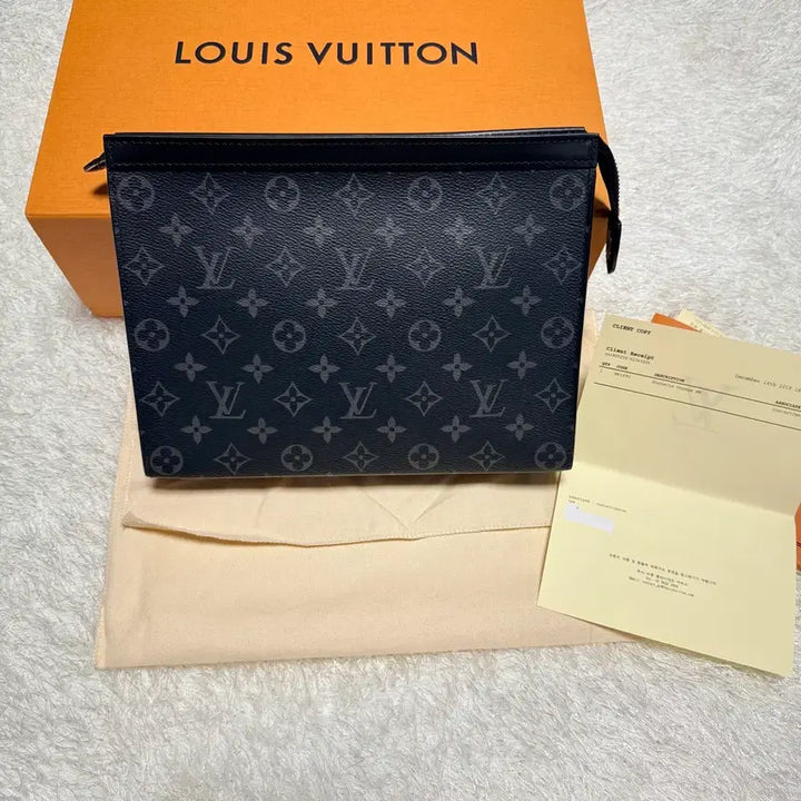 [BUNJANG] Louis Vuitton Eclipse Pochette Voyage Clutch Bag / [새상품급] 루이비통 이클립스 포쉐트 보야주 클러치백