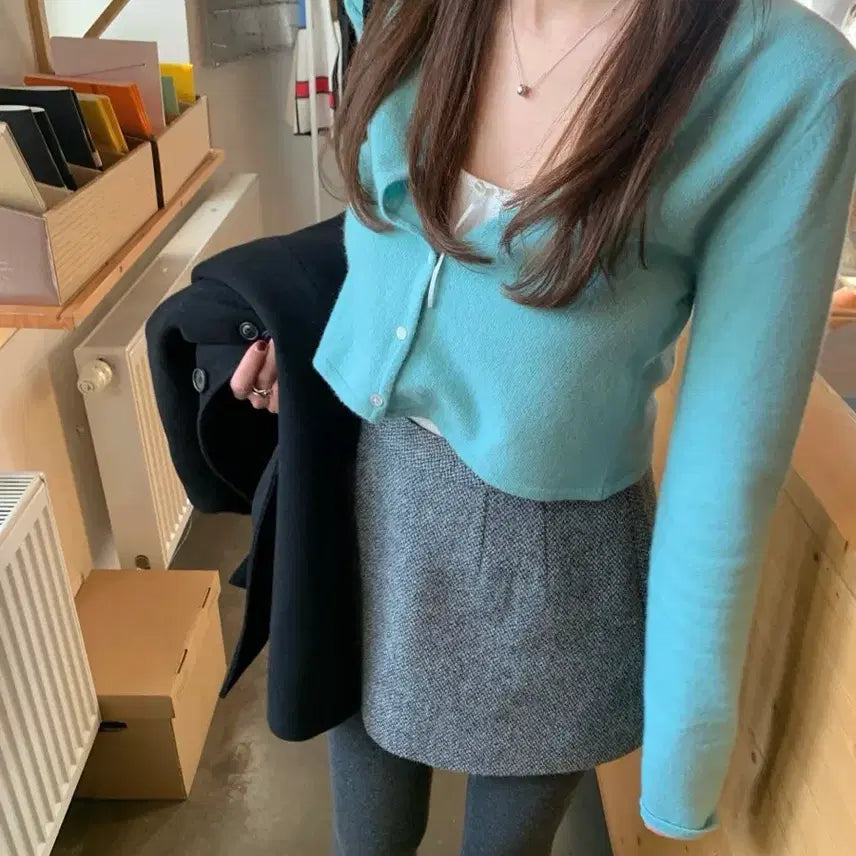 [BUNJANG] Tanat Celine Skirt Charcoal M / (새상품) 타낫 셀린 스커트 차콜M