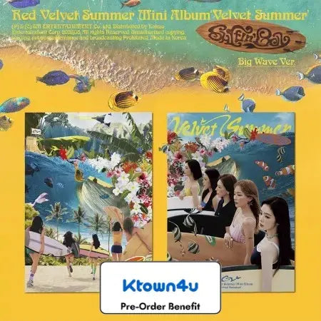 [Pre-Order] Red Velvet - Summer Mini Album [Velvet Summer] (Big Wave Ver.) + LuckyDraw Event (Choose Version)