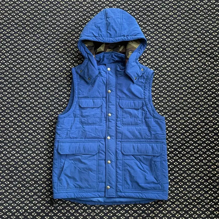 [BUNJANG] Basecontrol Fujiwara Hiroshi Nylon Padded Vest / 베이스컨트롤 후지와라히로시 패딩 베스트