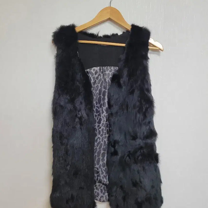 [BUNJANG] SSISO Black Rabbit Fur Vest / 29.SSISO 조끼