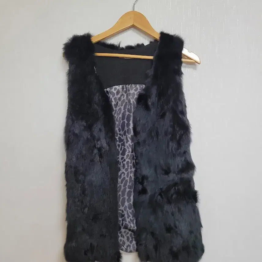 [BUNJANG] SSISO Black Rabbit Fur Vest / 29.SSISO 조끼