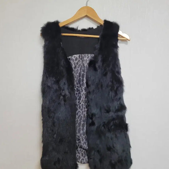 [BUNJANG] SSISO Black Rabbit Fur Vest / 29.SSISO 조끼