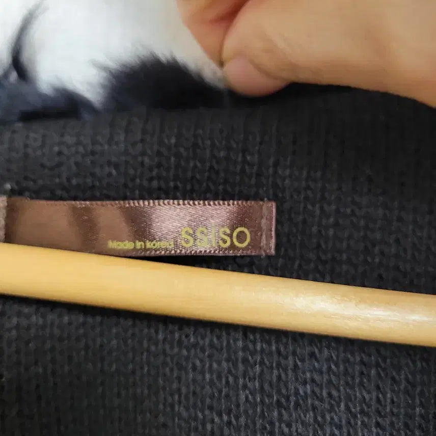 [BUNJANG] SSISO Black Rabbit Fur Vest / 29.SSISO 조끼