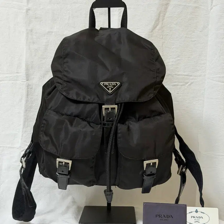 [BUNJANG] Prada Medium Backpack - Deep Brown / 정품 프라다 미디움 백팩 딥브라운(게런티카드 있음)