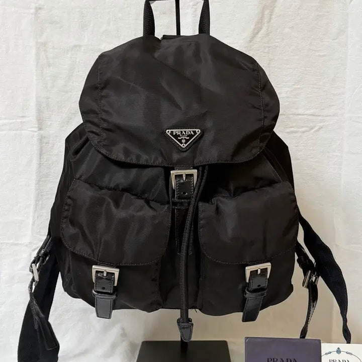 [BUNJANG] Prada Medium Backpack - Deep Brown / 정품 프라다 미디움 백팩 딥브라운(게런티카드 있음)