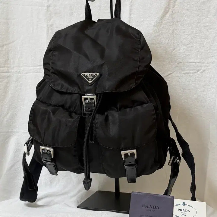 [BUNJANG] Prada Medium Backpack - Deep Brown / 정품 프라다 미디움 백팩 딥브라운(게런티카드 있음)